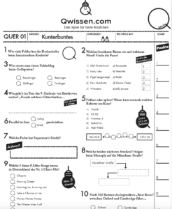 Kostenlose Quizvorlagen auf Qwissen.com