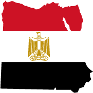 Flagge von Ägypten_Alle Länder der Welt/Erde