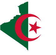Flagge von Algerien_Alle Länder der Welt/Erde