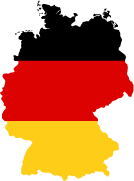Flagge von Deutschland - Länder in Europa
