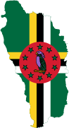 Flagge von Domenica - Länder der Erde
