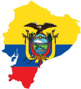 Flagge von Ecuador - Länder in Südamerika