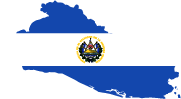 Flagge von El Salvador - Länder der Erde