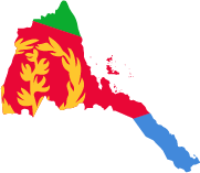 Flagge von Eritrea - Alle Länder der Erde