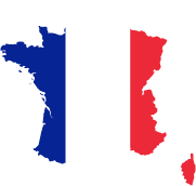 Flagge von Frankreich - Länder in Europa