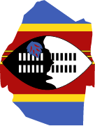 Flagge von Eswatini Swasiland