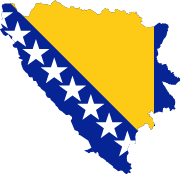 Flagge von Bosnien & Herzogowina